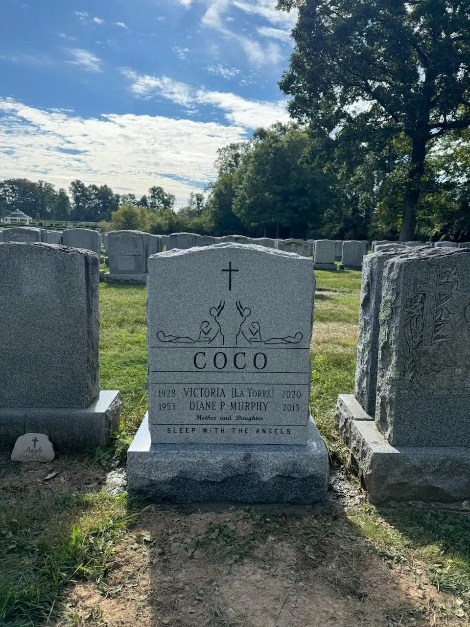 Granite Flat Headstone / Marker hand-carved by Flat Marker Guide in NJ — image 6
